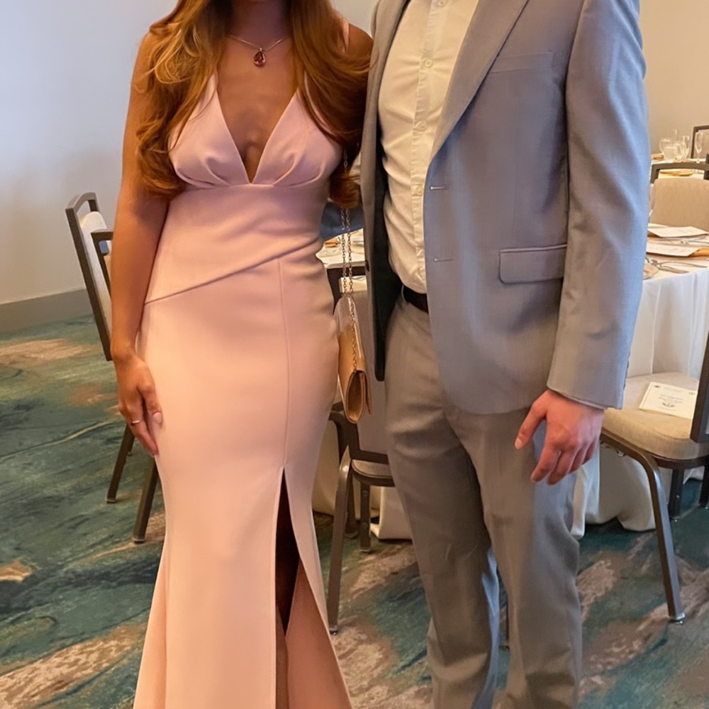 Elegant Pink Evening Gown